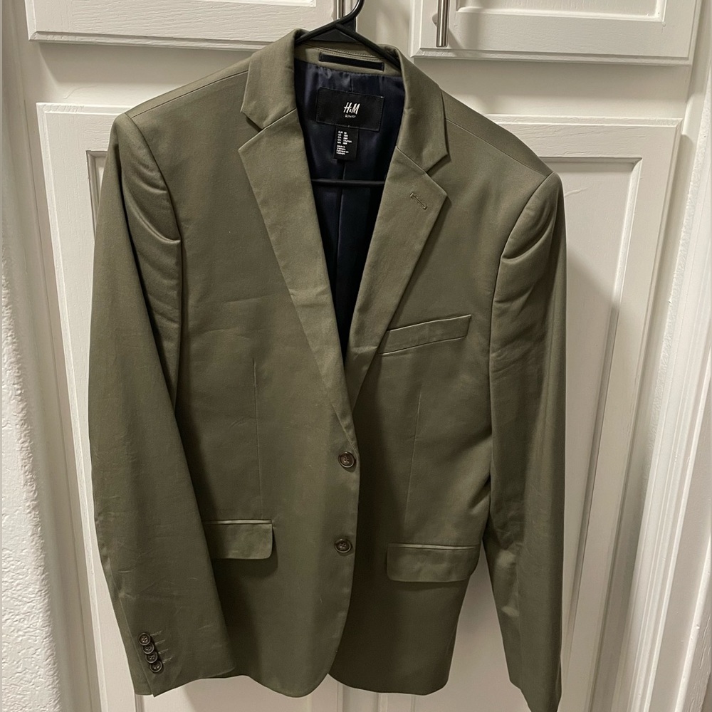 H&M Men’s Olive Green Suit Jacket
